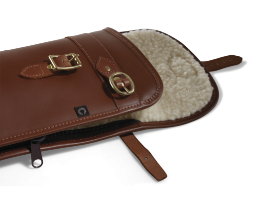 Croots Byland Leather Shotgun Slip With Carry Handles